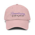 Embroidered 'Romanticizing My Life on Your Tab' Washed Baseball Cap