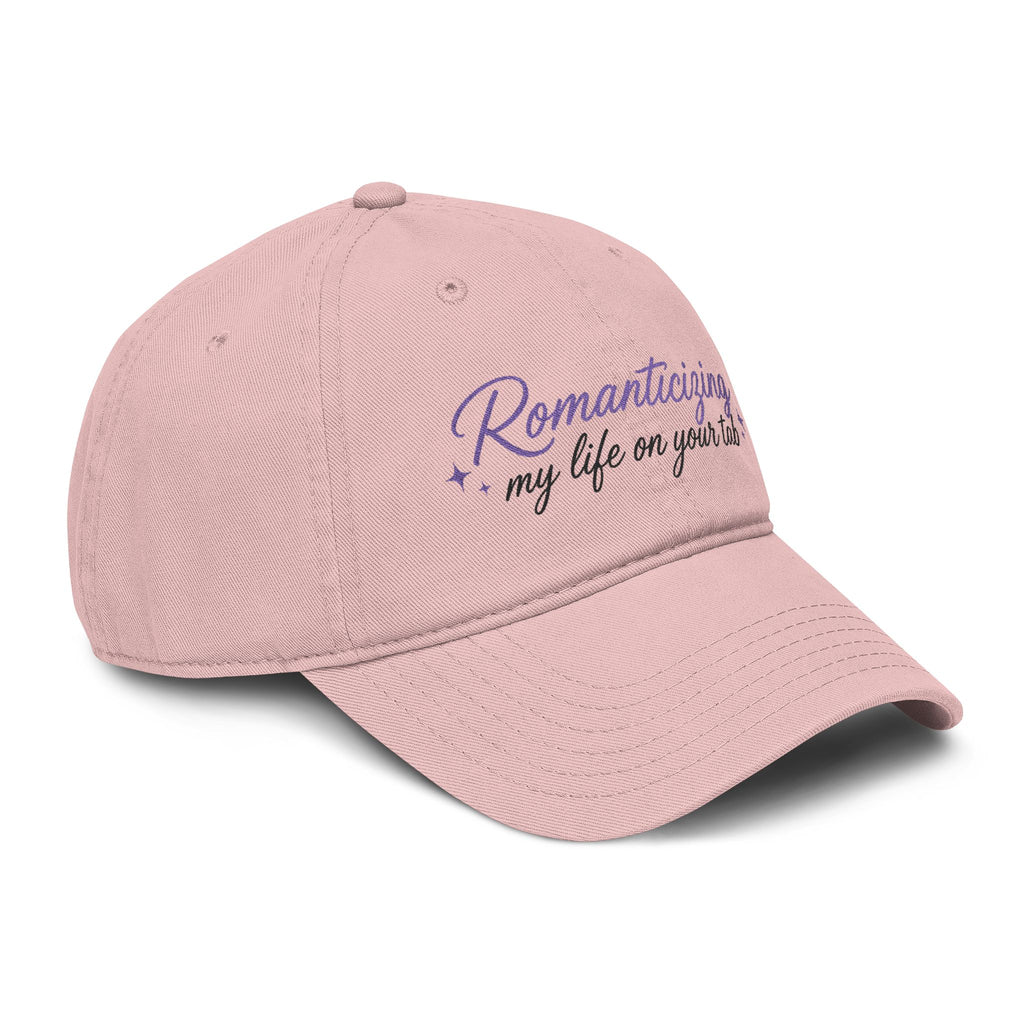 Embroidered 'Romanticizing My Life on Your Tab' Washed Baseball Cap